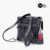 Bandolera cartera mochila  de cuero de mujer Bilbao Max azul con detalles coloridos y correa ajustable.