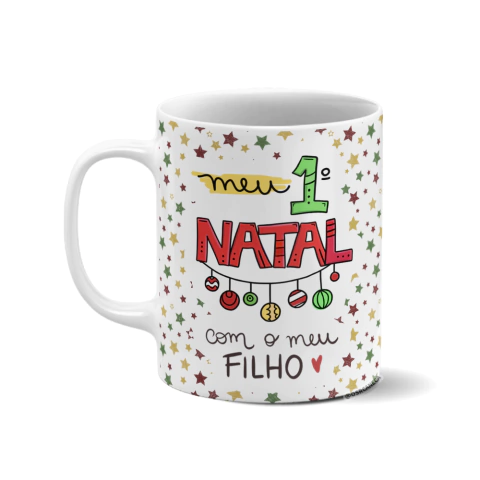 Caneca personalizada - Meu 1º Natal com o meu filho