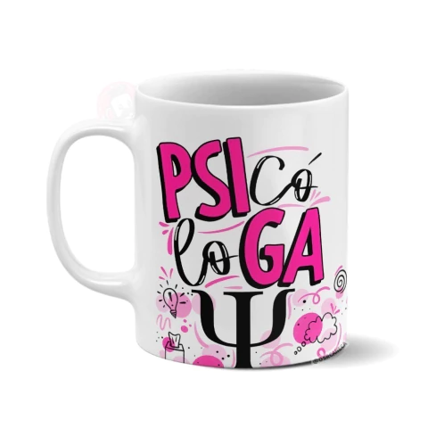 Caneca Profissão Psicóloga - Presente Personalizado | Sr. Caneca - comprar online
