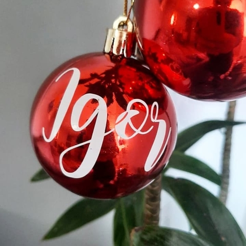 Bolinha de Natal personalizada