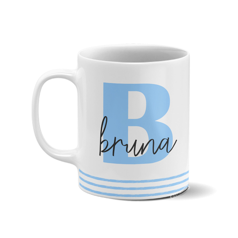 Caneca personalizada - Inicial e nome