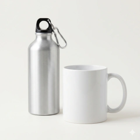 Kit Boas-Vindas Corporativo - Caneca e Squeeze Personalizados