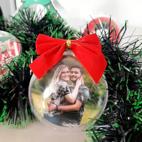 Bolinha de Natal Personalizada com Foto