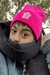Gorro Flor - fucsia