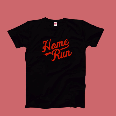 Remera Negra HOME-RUN