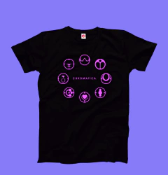 Remera Negra CHROMATICA LADY GAGA ALBUM