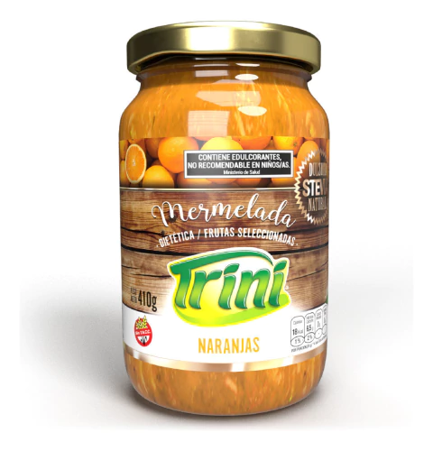 Trini Mermelada de naranja c/stevia x 410 g