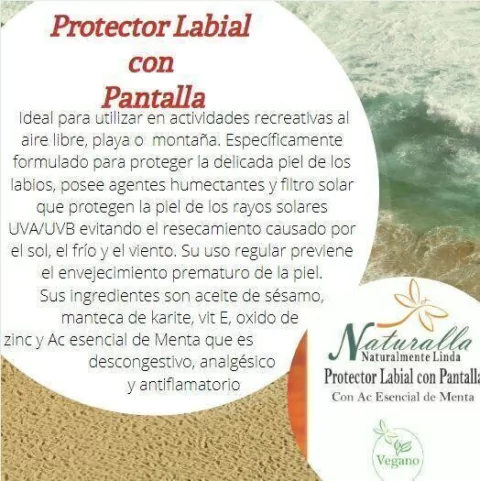 BALSAMO LABIAL CON PROTECTOR SOLAR 6 grs