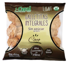 GALLETAS INTEGRALES de COCO x 180 grs