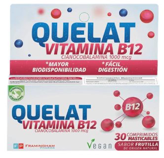 QUELAT VITAMNA B 12 Masticable x 30 C