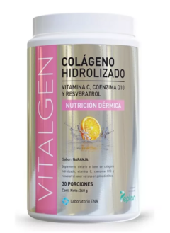 VITALGEN 30 Porciones 360 Grs Sabor Naranja