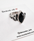 Anillo BLACK STONE acero 316L