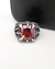 PRE-VENTA Anillo CLAW RED STONE Acero 316L