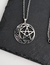Collar Crescent Moon Pentagram (acero quirúrgico)