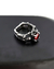 Anillo SKULL CRYSTAL RED acero quirúrgico - comprar online