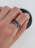 PRE-VENTA Anillo CROWN cristales rojos Acero 316L - comprar online