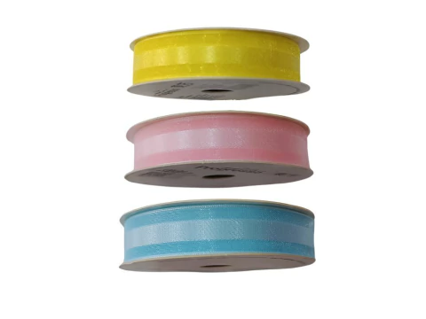 Fita De Voal Com Cetim 15mm Progresso Nº3 10 Metros