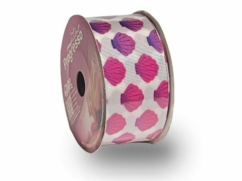 Fita De Gorgurão Estampada 38mm Progresso Nº9 Conchas