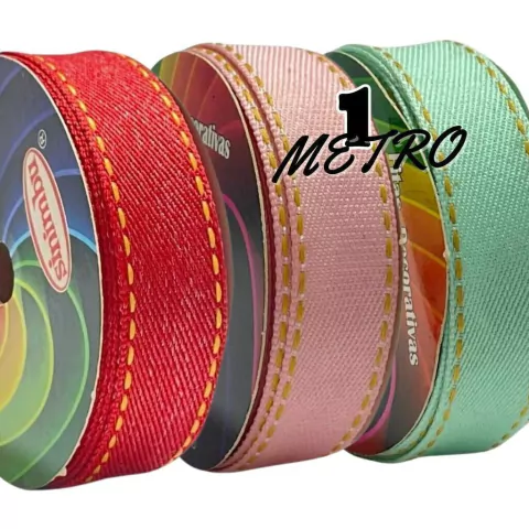 Fita Jeans Pesponto 22mm Sinimbu Nº5 1 Metro