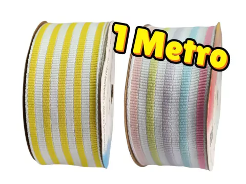 Fita Decorada Listrada Sinimbu 1980 38mm 1 Metro