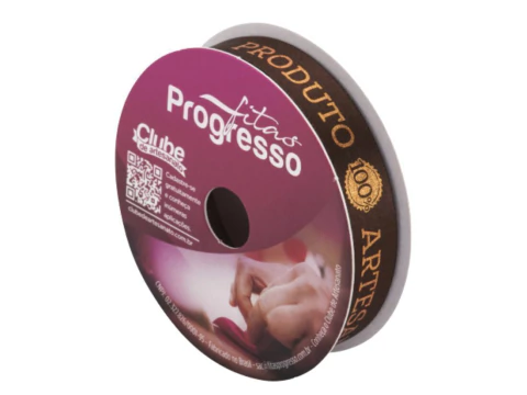 Fita Cetim Estampada ECF003H 15mm 373 Páscoa Artesanal 10M