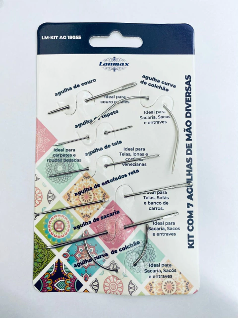 Kit com 7 Agulhas Manuais para Reparação