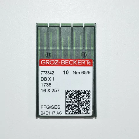 Agulha Industrial para Reta Cabo Fino - DBX1 Groz-Beckert (Pacote 10un)