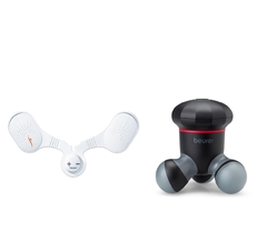 Combo Miniaparato de Masaje Beurer MG 18 + Electroestimulador para Cuello y Hombros Beurer EM 20N