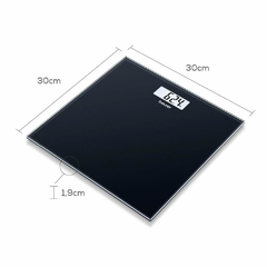 Balanza De Vidrio Para Baño GS 10 Negra OUTLET en internet