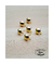 Base para aros dorado 8mm (20 pares)
