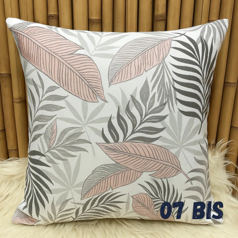 Imagen de Almohadones Hojas Estampadas Gabardina 30 X 30 cm