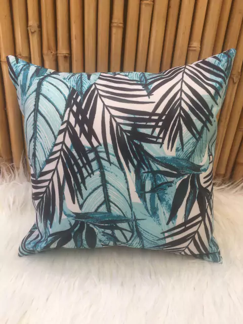 Almohadones Hojas Estampadas Gabardina 30 X 30 cm en internet