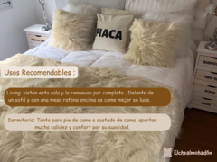 Alfombra o Pie de Cama 2x1,50 mts Importada Sin Antideslizante Pelo extra largo - comprar online