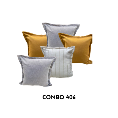 COMBO ALMOHADONES TUSSOR X5 en internet