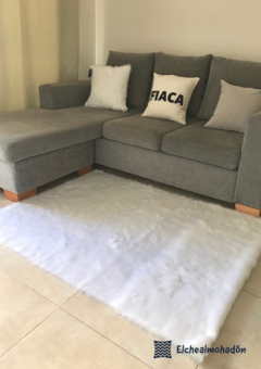 Alfombra o Pie de cama Brasilera 1 x 1,50 mts Sin Antideslizante. Pelo extra largo - EL CHE ALMOHADÓN ®