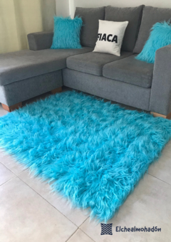 Alfombra o Pie de Cama 1x1,50 mts Importada Sin Antideslizante Pelo extra largo - tienda online