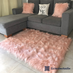 Alfombra o Pie de Cama 1x1 mts Importada Sin Antideslizante Pelo extra largo en internet