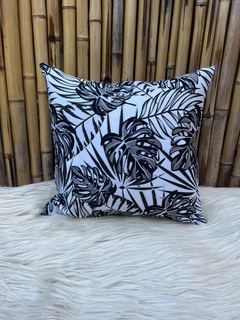 Almohadones Hojas Estampadas Gabardina 50 x 50 cm en internet