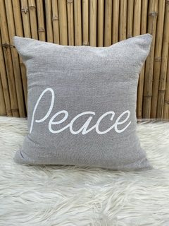 Almohadón Tussor Estampado Frase 40x40 cm - tienda online