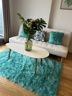 Alfombra o Pie de cama Brasilera 1 x 1,50 mts Sin Antideslizante. Pelo extra largo - comprar online