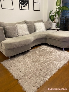 Alfombra o Pie de cama Brasilera 1 x 1,50 mts Sin Antideslizante. Pelo extra largo - EL CHE ALMOHADÓN ®
