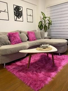 Alfombra o Pie de cama Brasilera 1 x 1,50 mts Sin Antideslizante. Pelo extra largo - tienda online