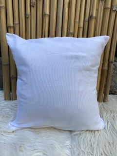 Almohadón 50x50cm liso batista decoración sublimar estampar vellón siliconado - comprar online