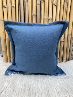 Almohadones 40x40 tusor con bordes relleno vellón siliconado - tienda online