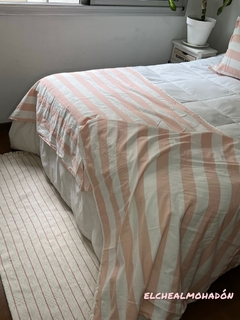 Combo Pie De Cama Tusor + (2) Almohadones Tusor + Alfombra - comprar online