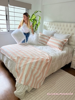 Combo Pie De Cama Tusor + (2) Almohadones Tusor + Alfombra en internet