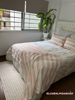 Combo Pie De Cama Tusor + (2) Almohadones Tusor + Alfombra en internet