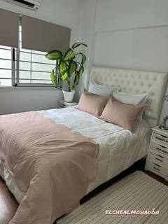 Combo Pie De Cama Tusor + (2) Almohadones Tusor + Alfombra - tienda online