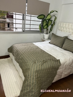 Combo Pie De Cama Tusor + (2) Almohadones Tusor + Alfombra - tienda online