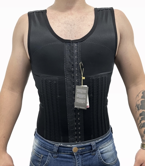 CINTA COLETE MASCULINA COM 16 BARBATANAS (SHAPEWEAR POWER) - MB Cintas